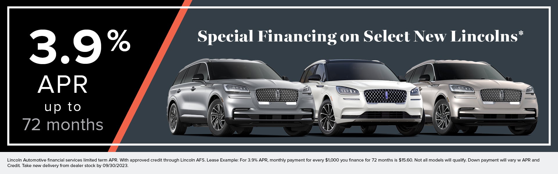 Special Financing on Select New Lincolns